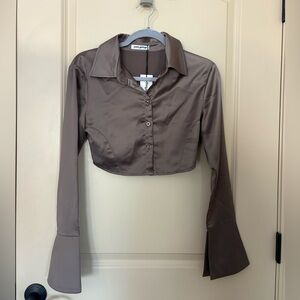 Brown Boutique Blouse
